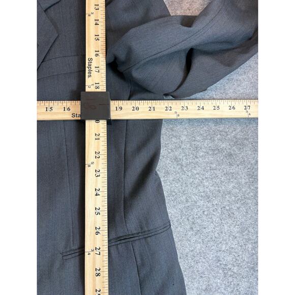 Vintage 90s Pierre Cardin Wool Sport Coat Blazer Jacket Mens 43R Gray Austria - Picture 6 of 8